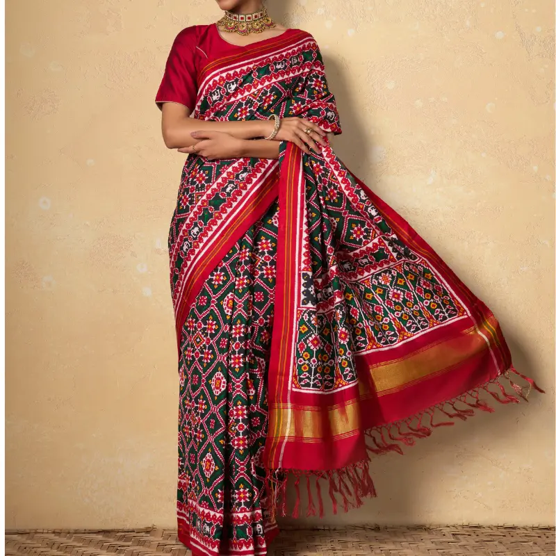 Mustard Border Design Cotton Saree