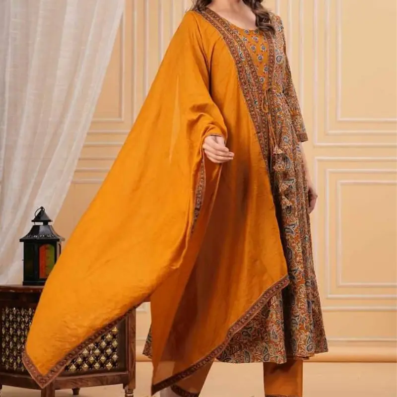 Sky Blue Embroidered Chikankari Kurti